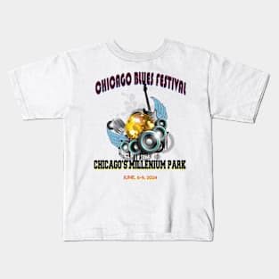 CHICAGO BLUES FESTIVAL T SHIRT Kids T-Shirt